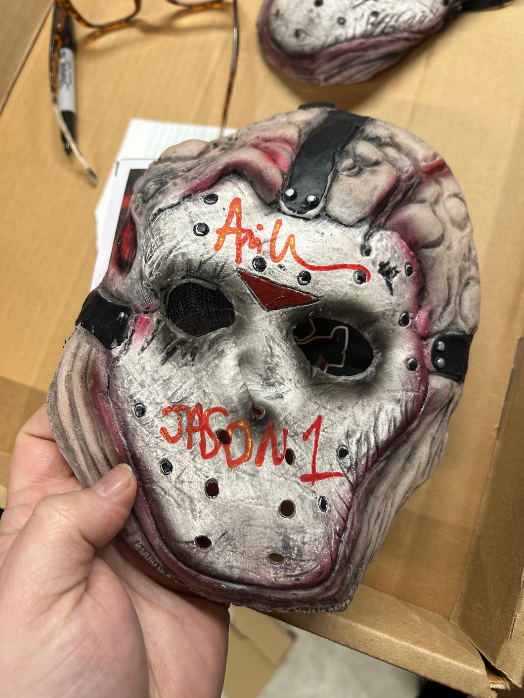 Ari Lehman signed Jason mask