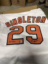 Load image into Gallery viewer, Ken Singleton  signed custom jersey Beckett authenticated
