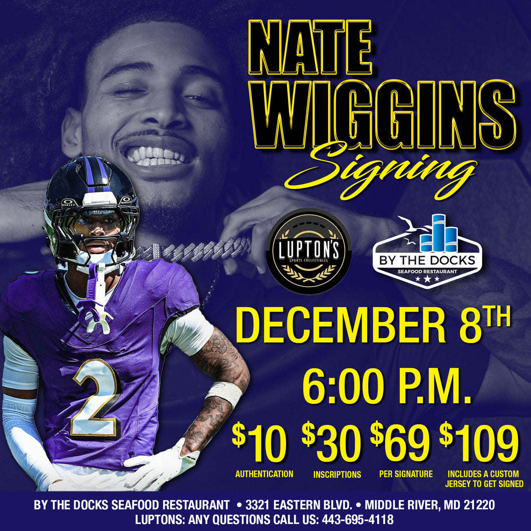 Nate Wiggins inscription ticket