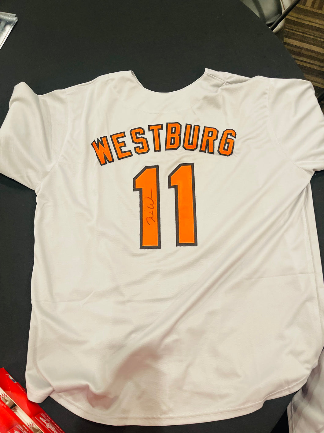 Jordan Westburg signed custom jersey