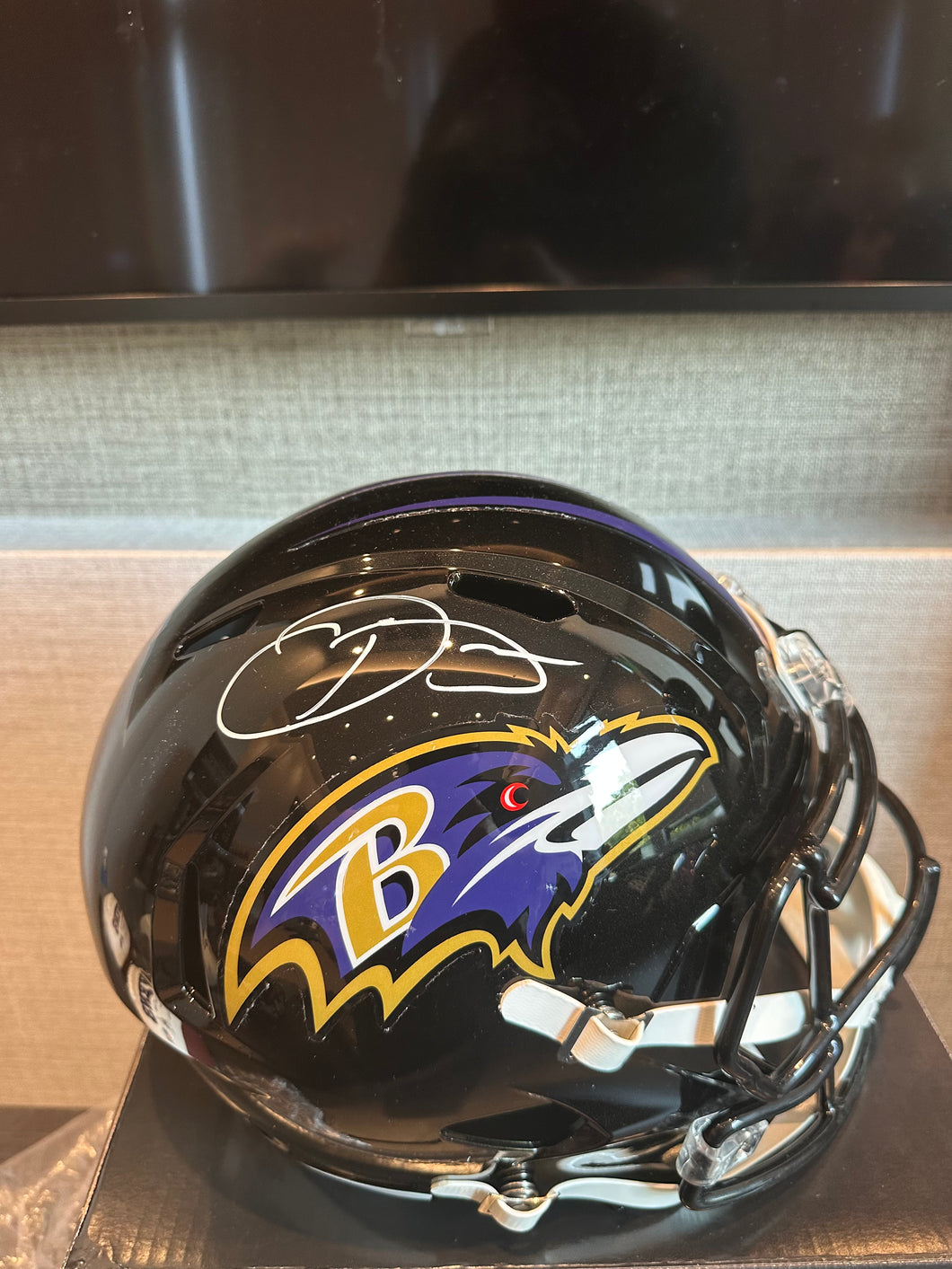 Odell Beckham Jr signed rep helmet