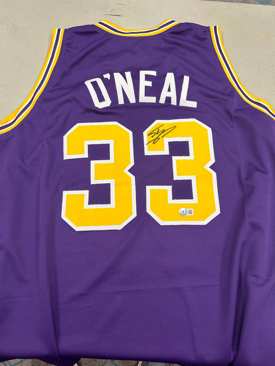 Shaquille O’Neal signed custom LSU jersey