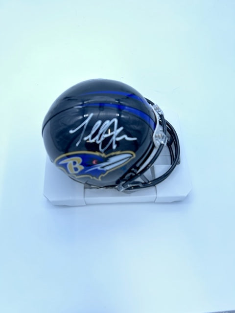 Terrell Suggs signed Mini helmet