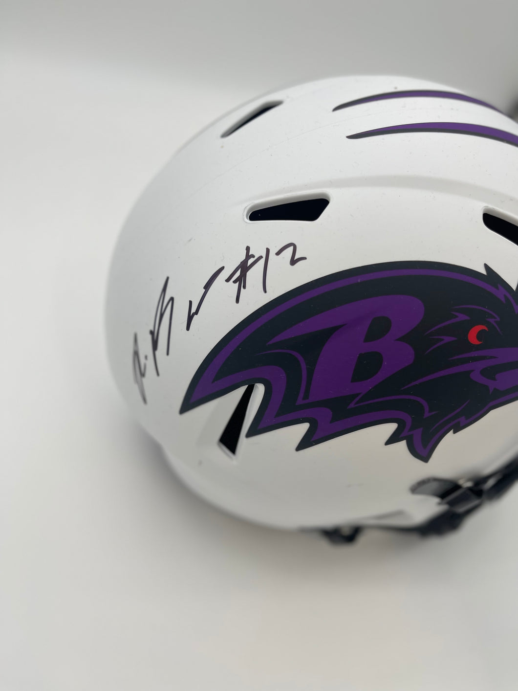 Rashad Bateman signed full size helmet