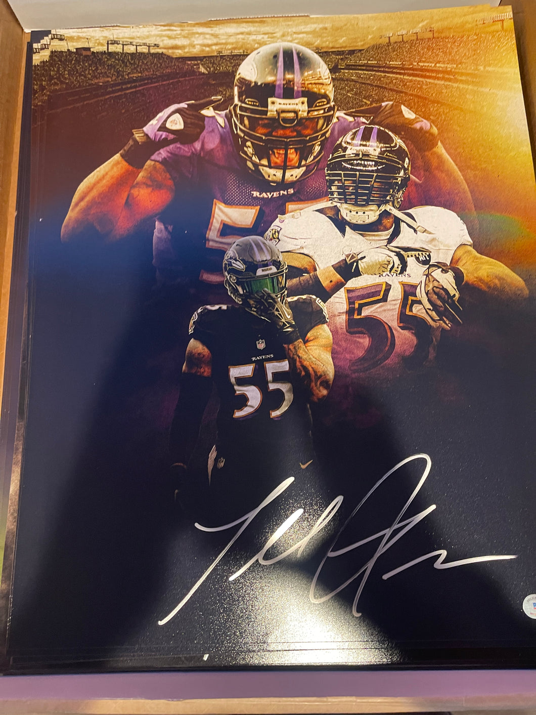 Terrell Suggs Signed 16x20 Photo