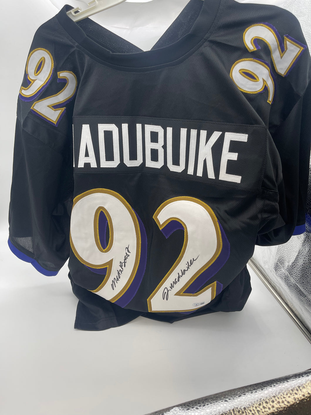 Justin Madubuike signed jersey
