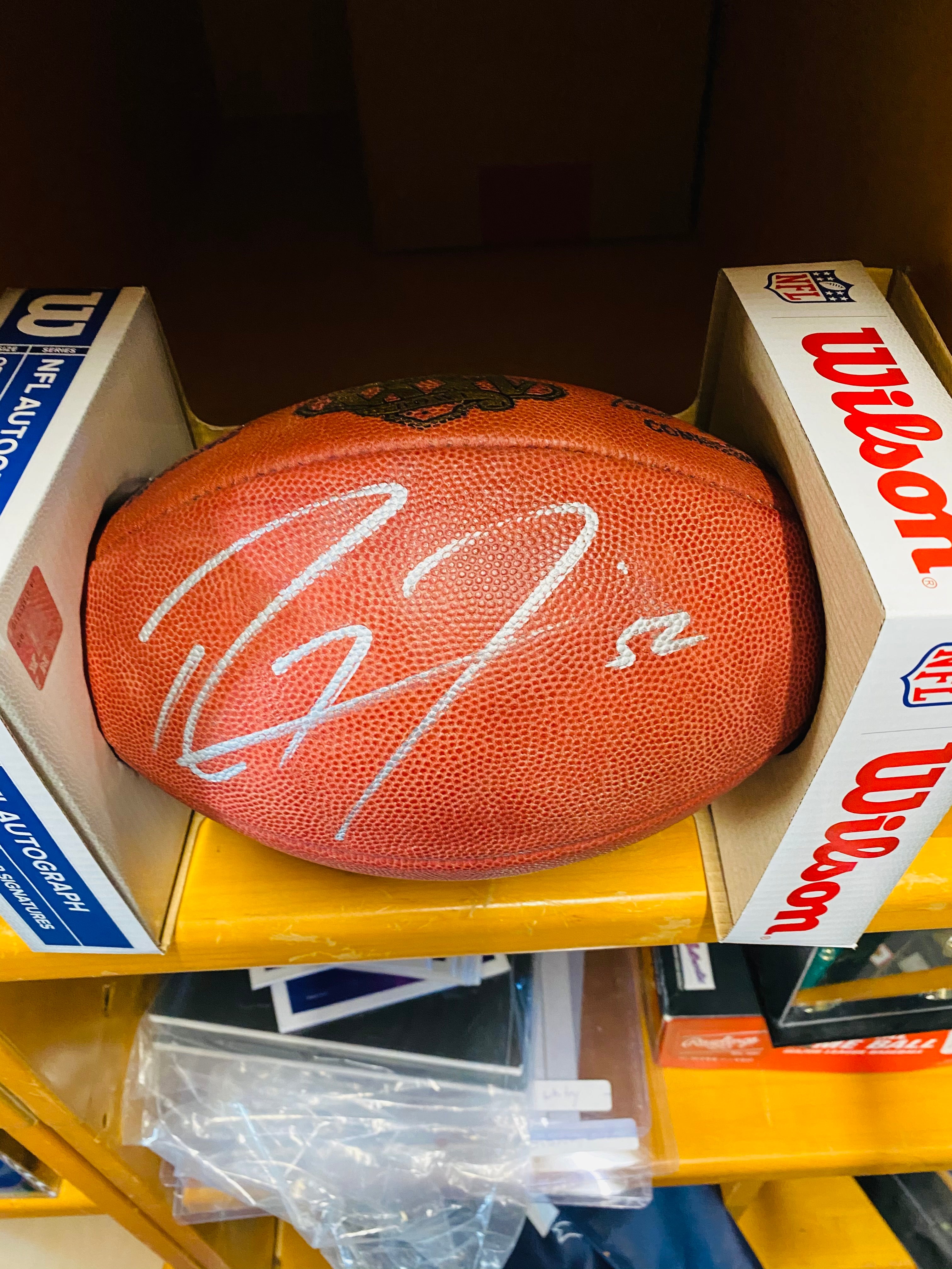 Ray Lewis SB 35 Signed Football – Lupton's Sports Collectibles