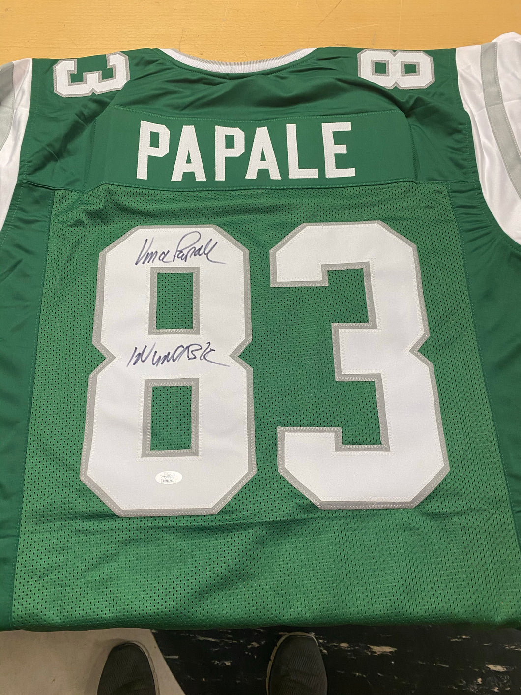 Vince Papale Signed Jersey with Invincible inscription