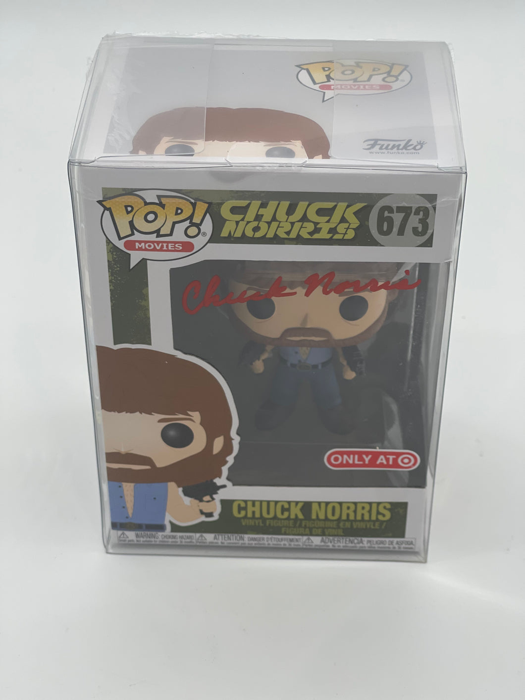 Chuck Norris signed funko pop