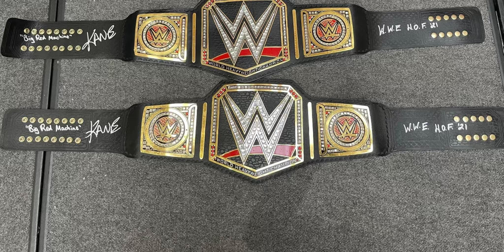 Kane signed championship belt