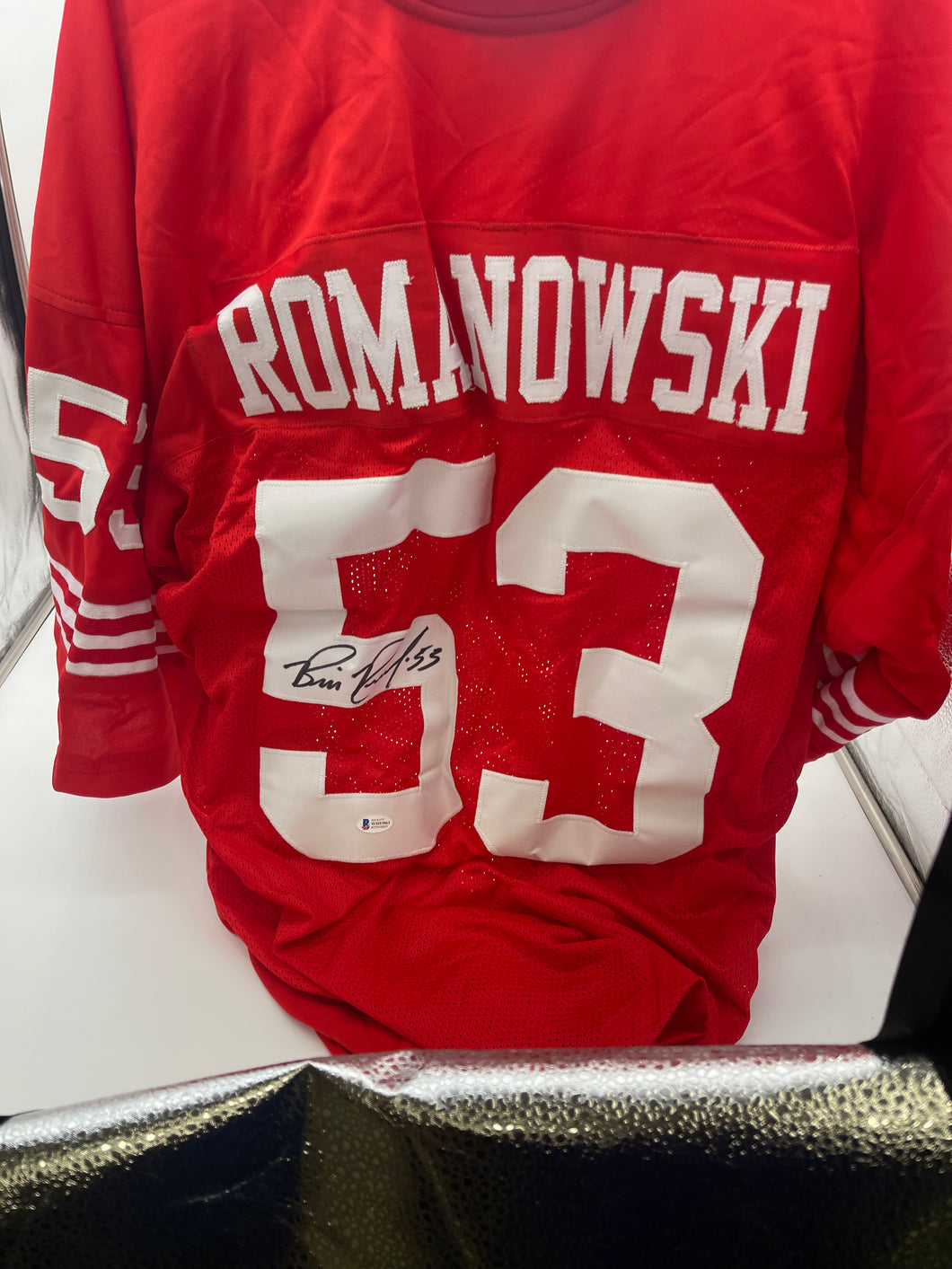 Bill Romanowski signed jersey