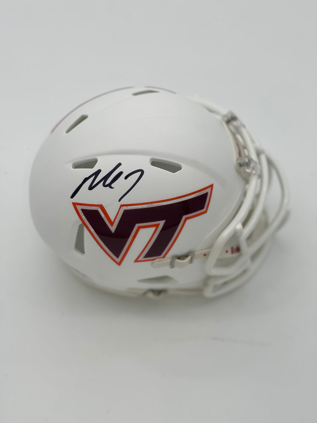 Michael Vick signed VT mini helmet
