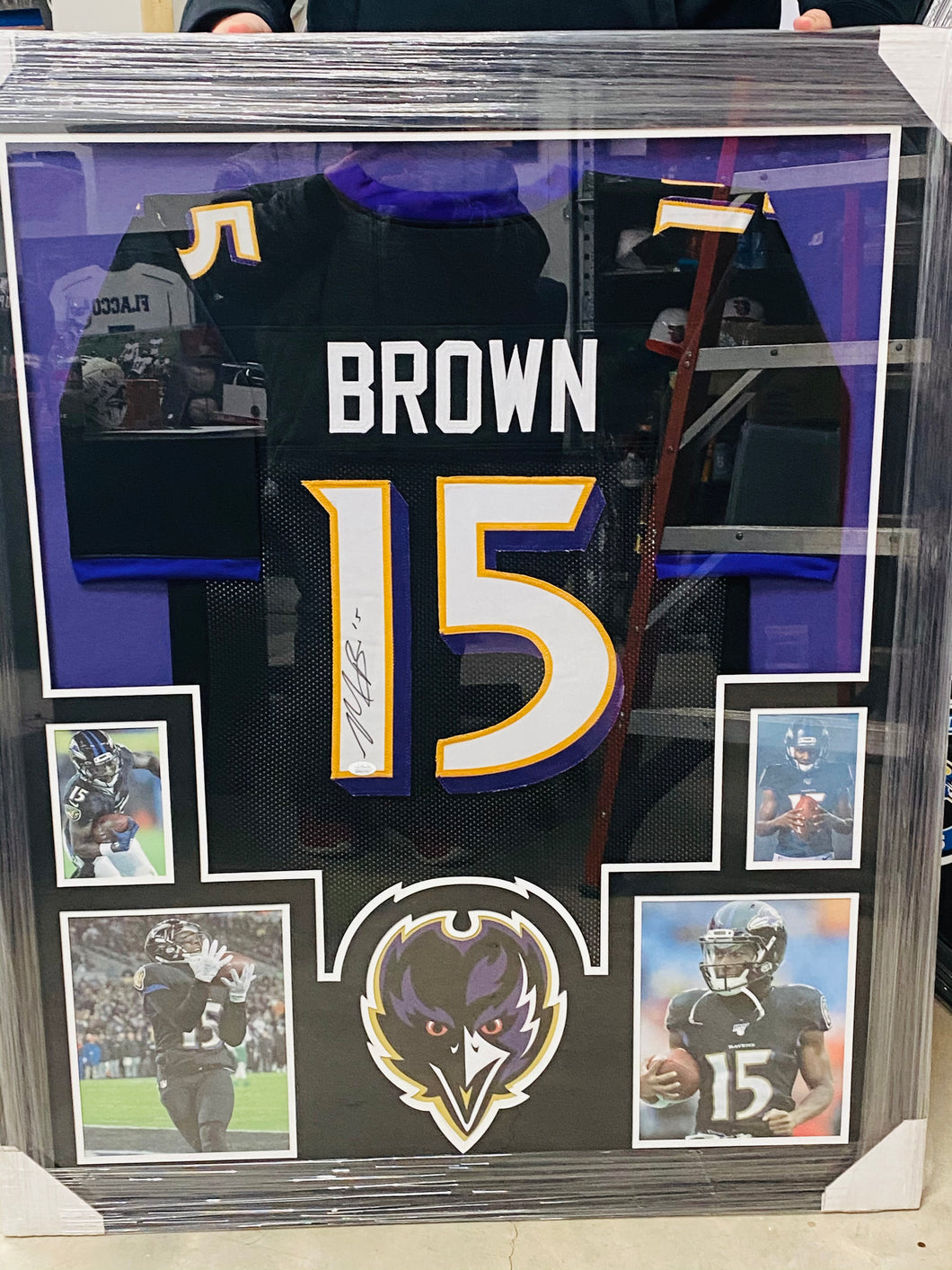 Marquise Brown Framed Jersey