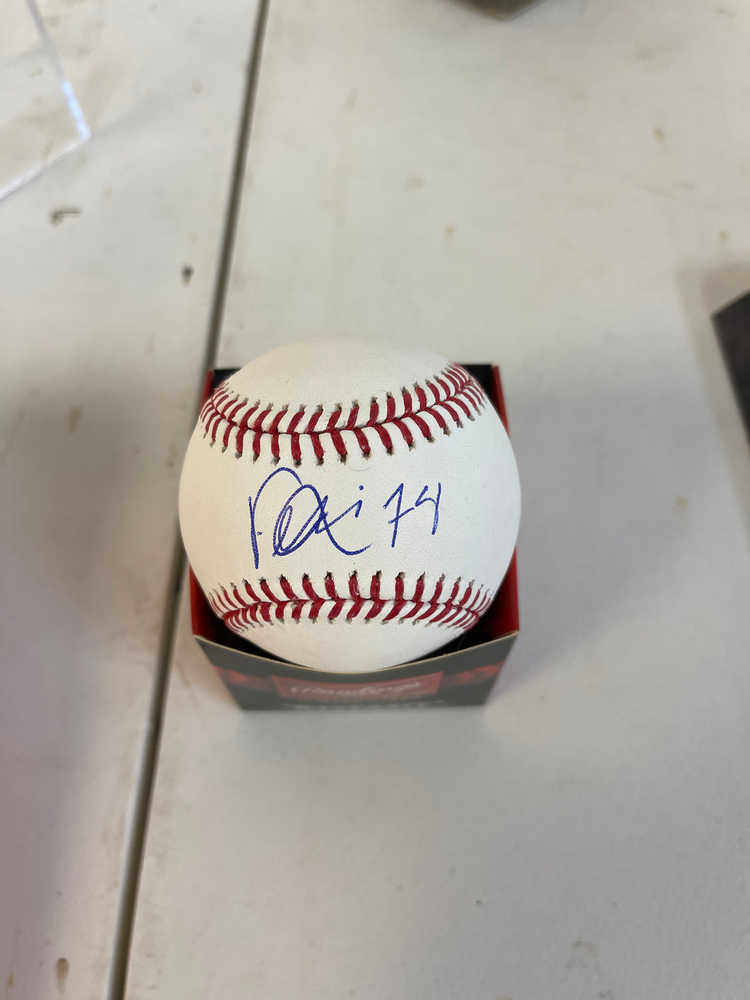 Bautista autographed baseball