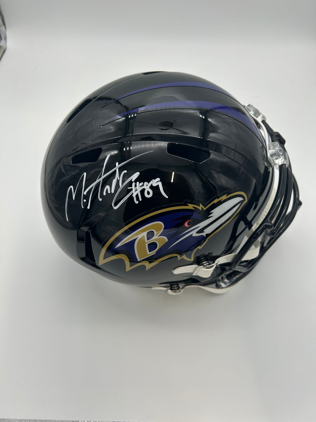Mark Andrews signed replica helmet