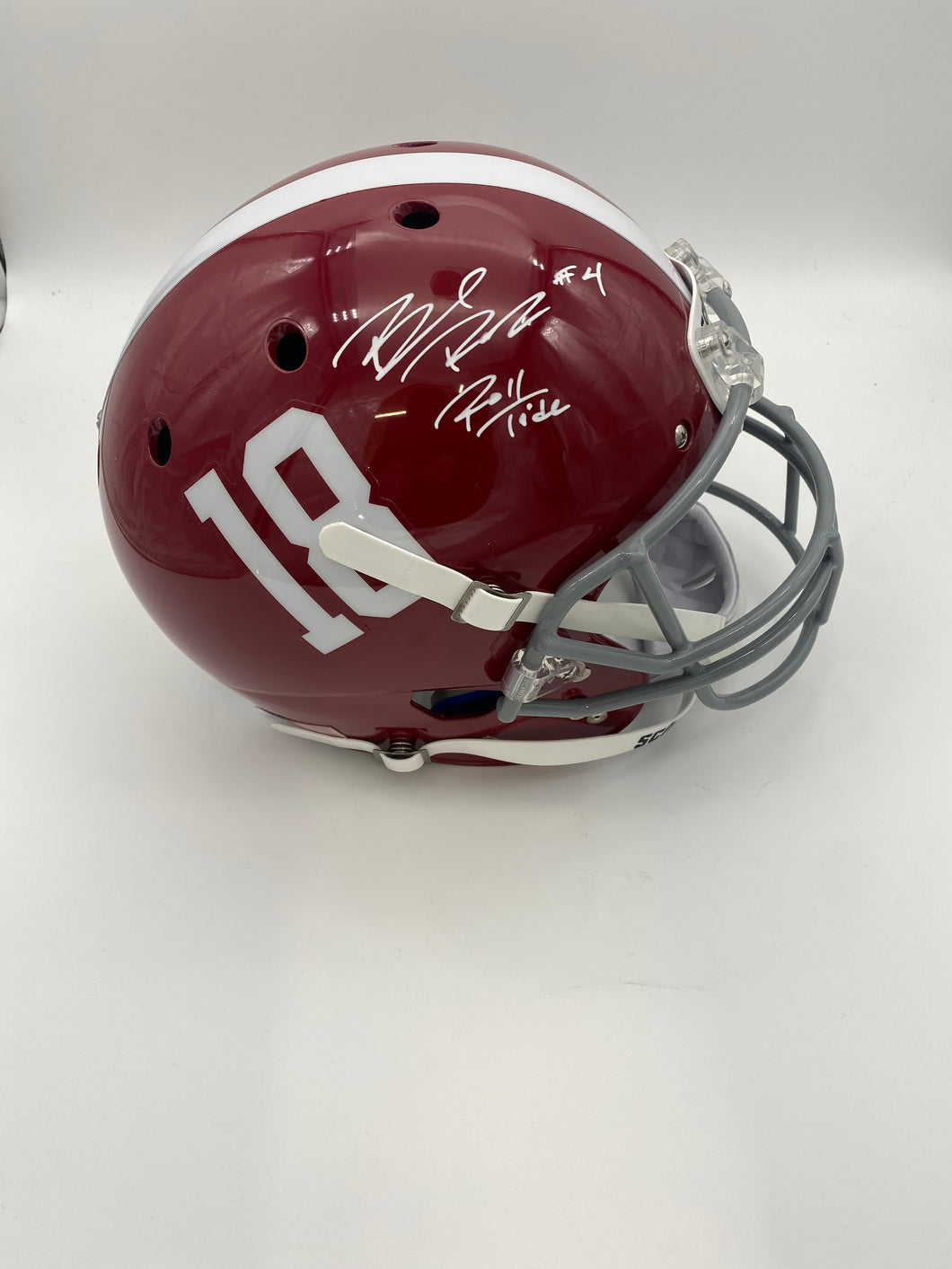 Brian Robinson Jr signed full size  Alabama helmet